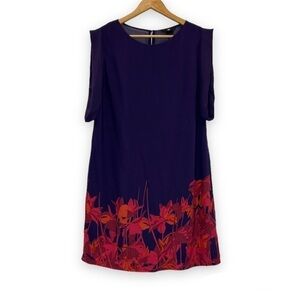 H&m‎ Floral Hem Sleeveless Dress Women’s 12